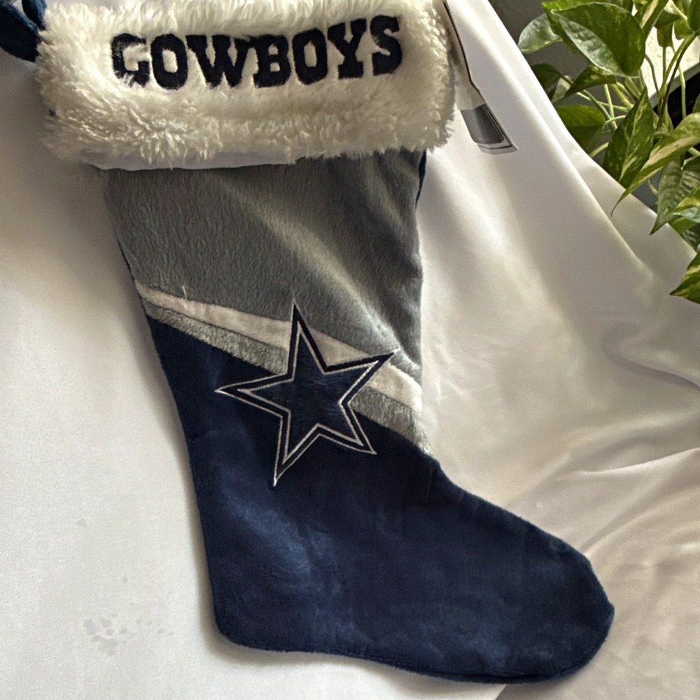 Forever Collectibles NFL Dallas Cowboys Christmas Stocking Blue Gray
